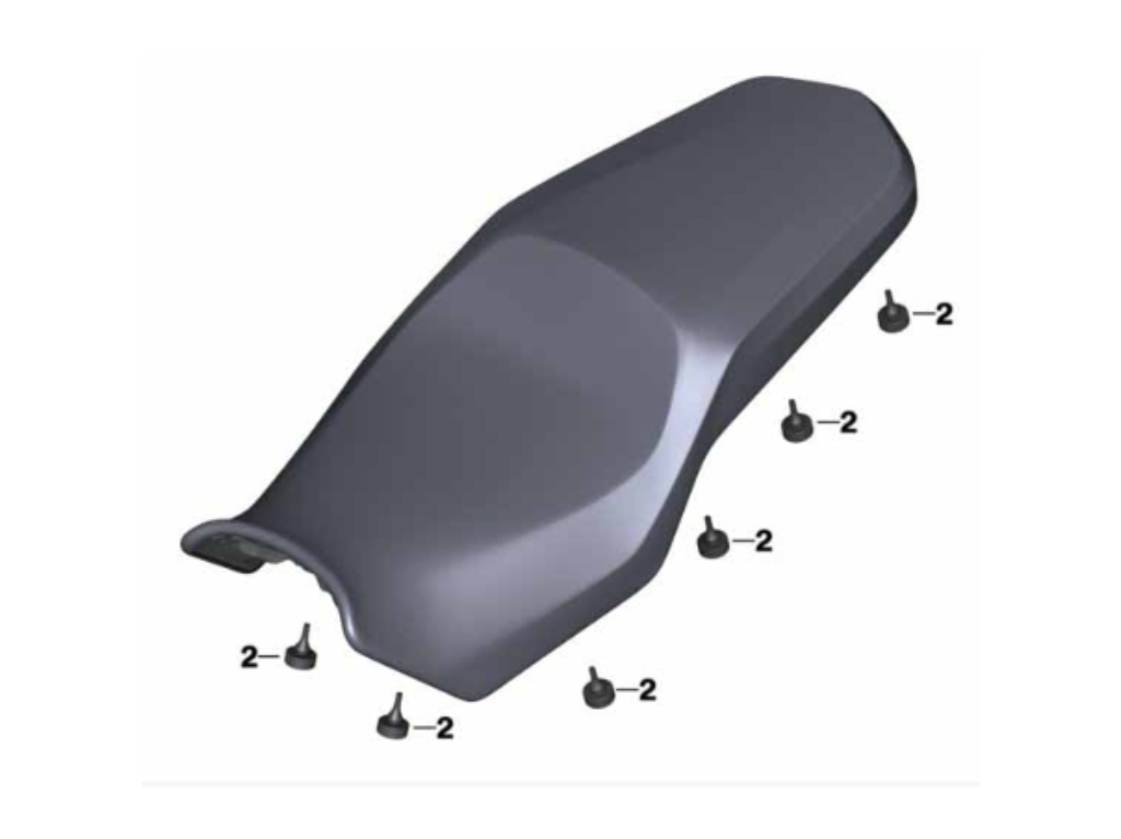 Assento Banco Rebaixado BMW Motorrad F 750 GS, F 800 GS, F 850 GS, F 900 GS 52538564838 — BMW Motorrad