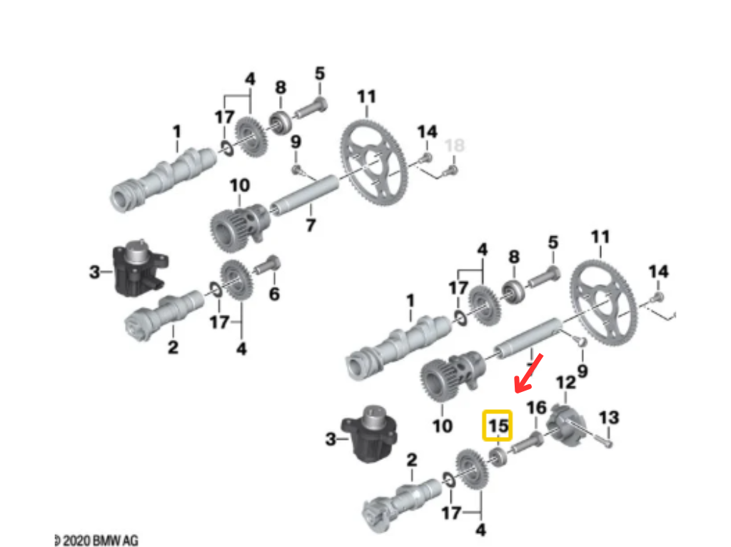 Anilha BMW Motorrad R 1200 GS N15
