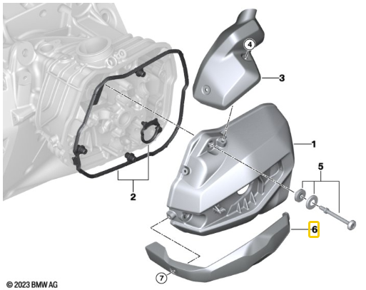 Tampa Bobinas De Ignição Esquerda R 1300 GS N6 11127109299 — BMW Motorrad