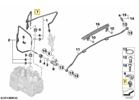 Suporte Tubo Do Freio R 1200 GS/ M 1000 RR/ F 800 S N7