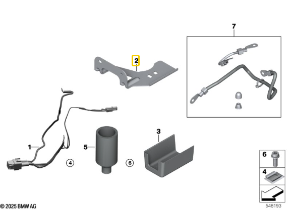 Suporte R 18 N2 61135B70327 — BMW Motorrad