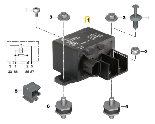 Rele Motor De Arranque R 1300 GS/ R 1200 GS/ F 800 GS N1