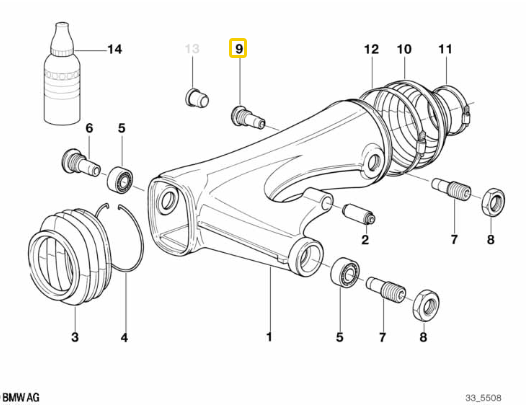 Pino De Apoio R 850 GS/ K 1100 RS N9