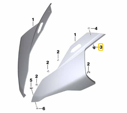 Porca De Encaixe S 1000 RR/ M 1000 RR N3 46637717399 — BMW Motorrad