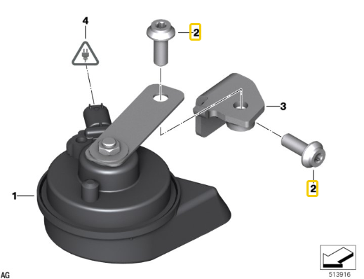 Parafuso Cabeça Cilindrica M8X16 R 1200 GS/ F 850 GS/ F 900 GS N2