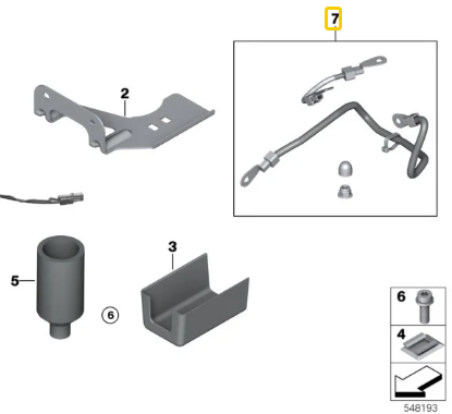 Conjunto Cabos De Aterramento R 18 N7 61355B73A31 — BMW Motorrad