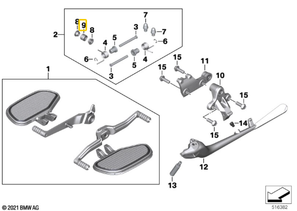Casquilho Distanciador R 1300 GS/ R 1200 GS/ F 750 GS N9