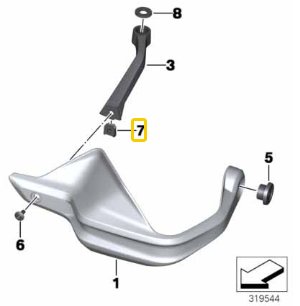 Clip Em C Porca Autoblocante G 310 R/ X 400 X/ K 1600 GT N7