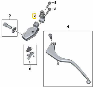 Abraçadeira De Aperto Esquerda G 310 N2 32728561830 — BMW Motorrad