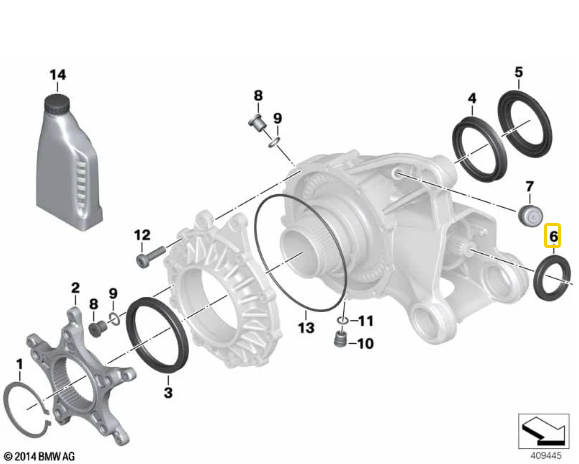 Anel Retentor 35X52X7 R 1300 GS/ R 1200 GS/ R 1250 GS N6