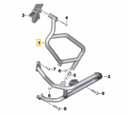 Aro De Proteção Direito R 1200 GS/ R 1250 GS 46638563806 — BMW Motorrad