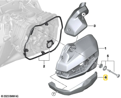 Tampa Da Bobina De Ignição Esquerda R 1300 GS N6 11127109249 — BMW Motorrad