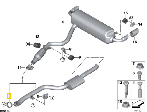 Abraçadeira Tensora X3/ X4/ X5/ X6 N3