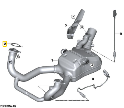 Vedante Coletor De Escape BMW Motorrad R1300 GS N2 18519445093 — BMW Motorrad