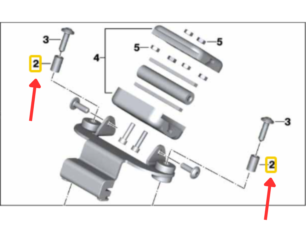 Casquilho Distanciador De Aço MOTORRAD R1200 RT/ F900 R/ F800 R N2 77528534033 — BMW Motorrad