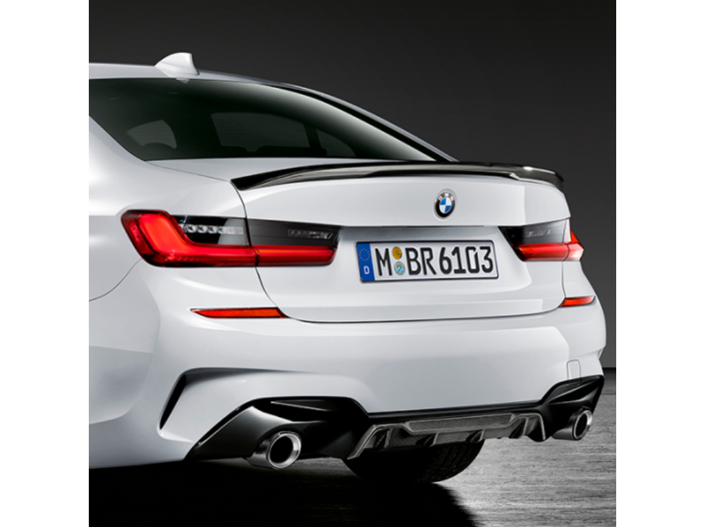 Spoiler Traseiro M Performance Série 3 - Matte Black (Preto Fosco) — BMW - vista 3