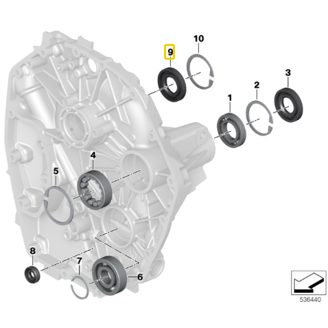 Anel Retentor R 1300 GS N9 07119909871 — BMW Motorrad