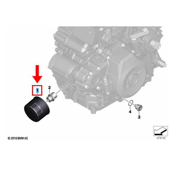 Filtro De Óleo Original BMW G 310 GS G 310 R / G 310 RR 11428562889 — BMW Motorrad - vista 4