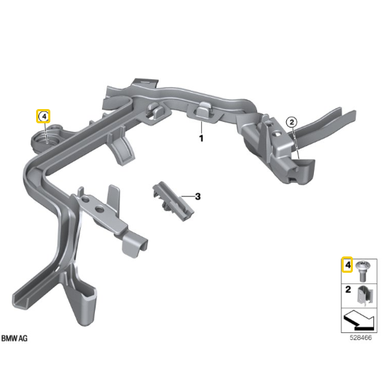 Parafuso Da Carrocaria C Colar M5X14,5MM R 1300 GS/ R 1200 R/R 18 N4