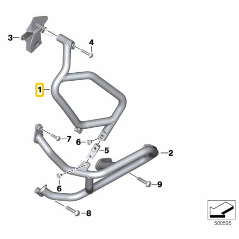 Protetor de Tanque Esquerdo BMW R 1250 GS/ R 1200 GS Adventure N1 46638563805 — BMW Motorrad