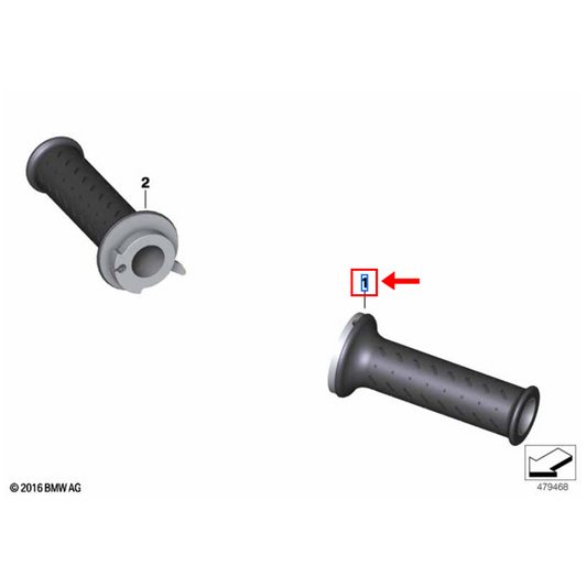 Manopla Esquerda BMW Motorrad G 310 GS N1