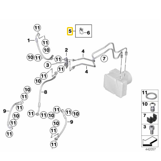 Suporte De Tubo De Freio