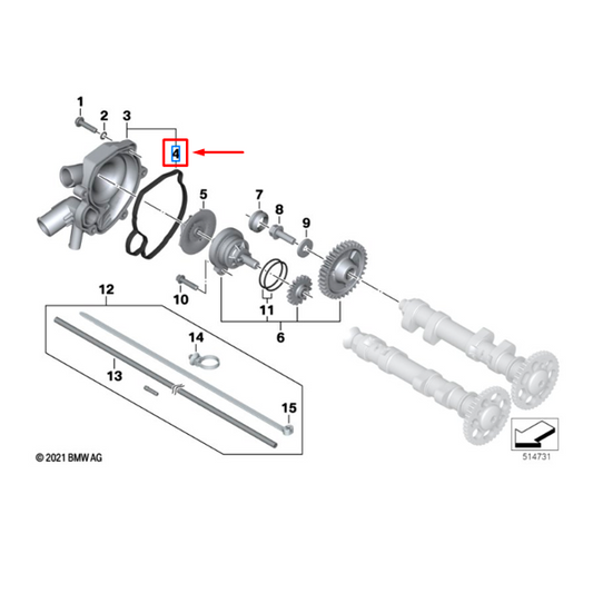Junta Da Bomba D'Água F 700 GS / F 800 GS / F 800 GSA N4
