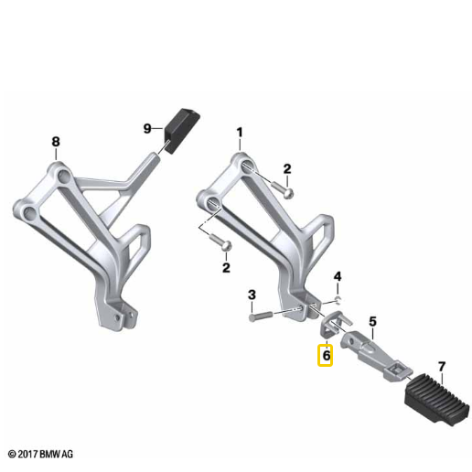 Disco De Encosto Esquerdo F 750 GS/ F 850 GS/ F 650 GS N6