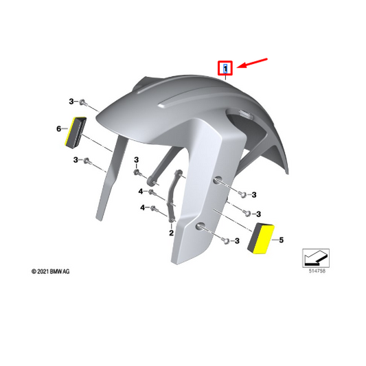 Resguardo Inferior Da Roda Dianteira G 310 GS N1