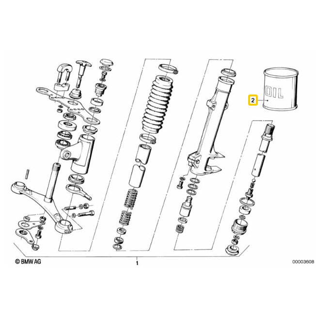 Fluido Lubrificante Forq Telescópica 1000Ml