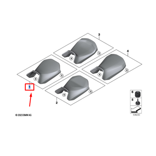 Assento Banco BMW Standard Do Condutor R 1300 GS N1