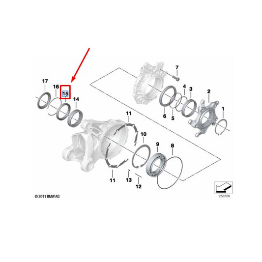 Retentor Do Eixo Moto BMW R 1200 GS N15