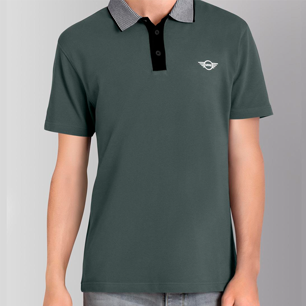 Camisa Polo MINI Stripped Collar Masculina