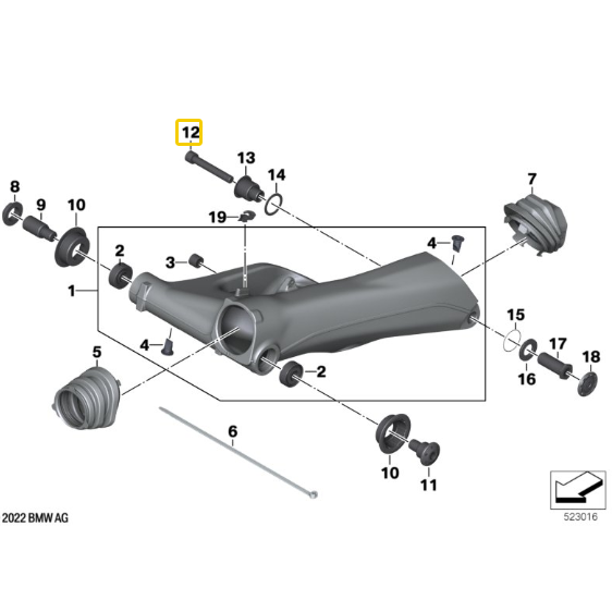 Parafuso De Cabeça Cilíndrica R 1300 GS/ R 1200 R N12