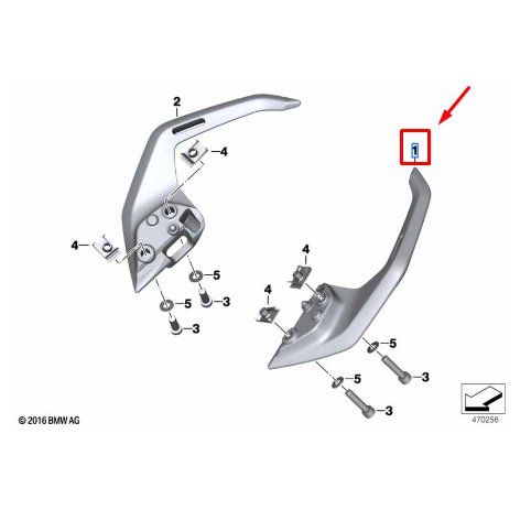 Alça De Apoio Traseira Esquerda BMW Motorrad G 310 R N1