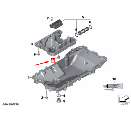 Bujão Roscado M10X8 BMW K 1600 GT/ F 750 GS/ F 900 R N11