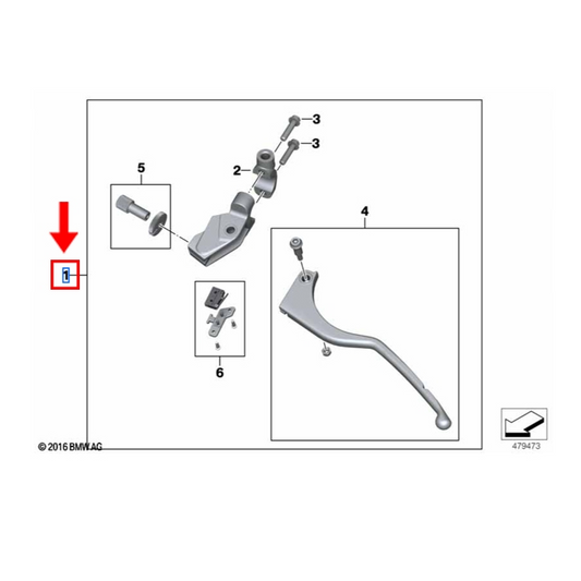 Conjunto Manete Da Embreagem BMW Motorrad G 310 GS / G 310 R N1