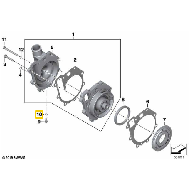 Anel de Vedação da Bomba d?Água