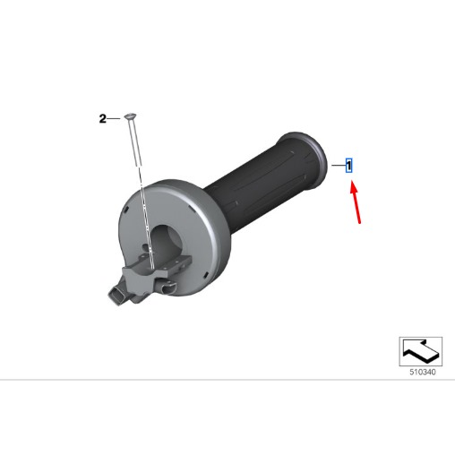 Punho Acelerador Aquecido BMW F 800 GS / R 1200 GS / ADV N1