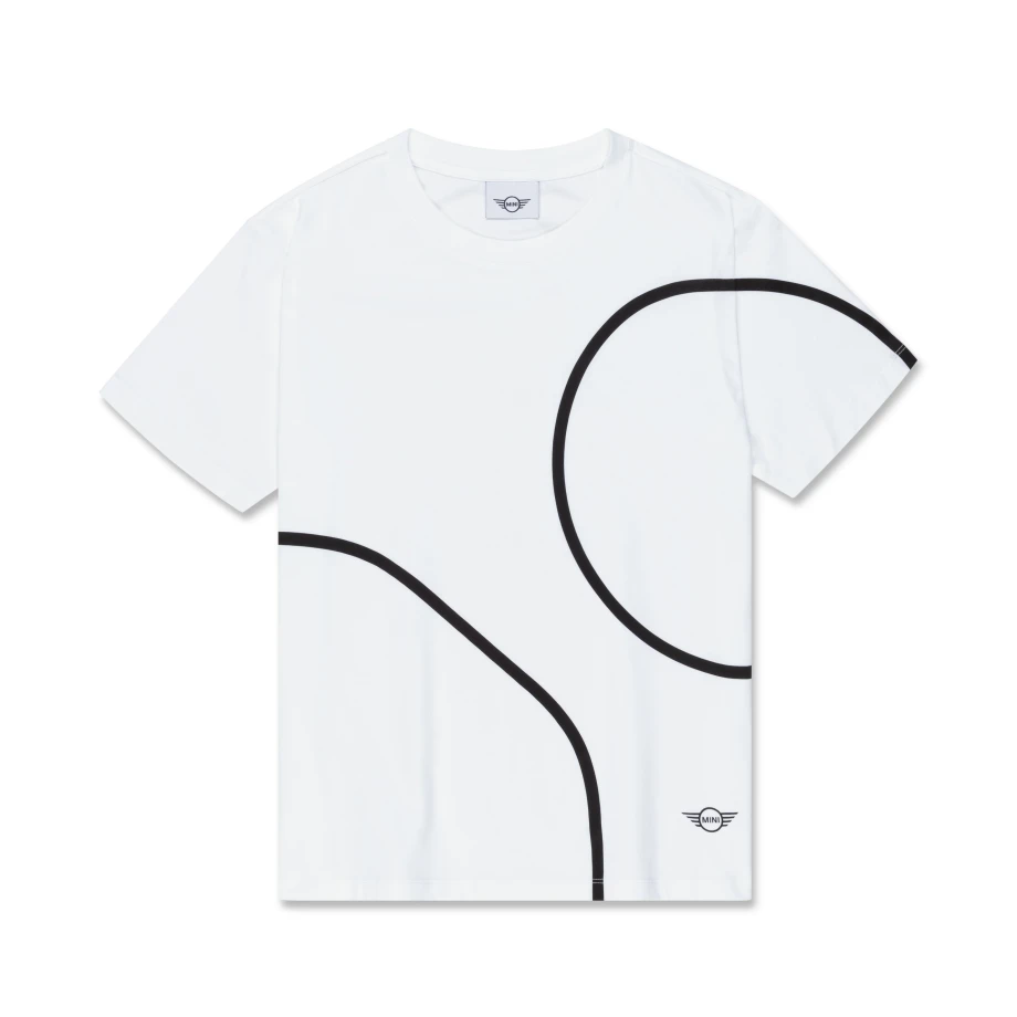 T-shirt BMW Outline Print Branca