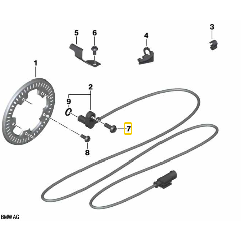 Parafuso Cabeça Cilíndrica M6X16 R 1300 GS/ F 850 GS/ F 900 XR N7