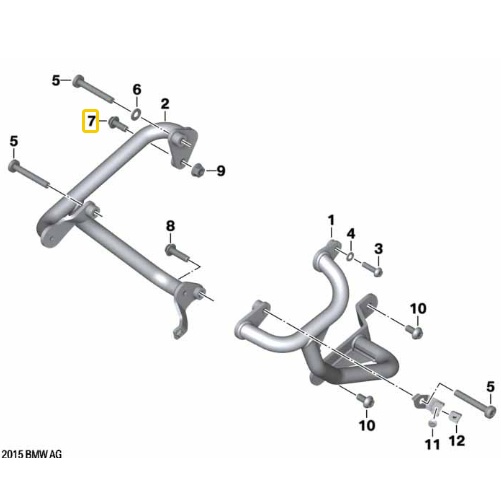Parafuso Cabeça Cilíndrica M10X25 R 1200 RT/ S 1000 R/ R 18 N7