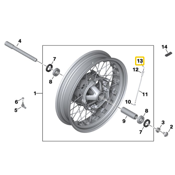 Perno De Rosca M4X8 R 1200 R/ F 850 GS/ R NINE T N13