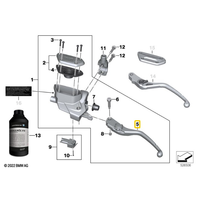 Pedal Da Embreagem R 1200 GS/ K 1600 GT N5