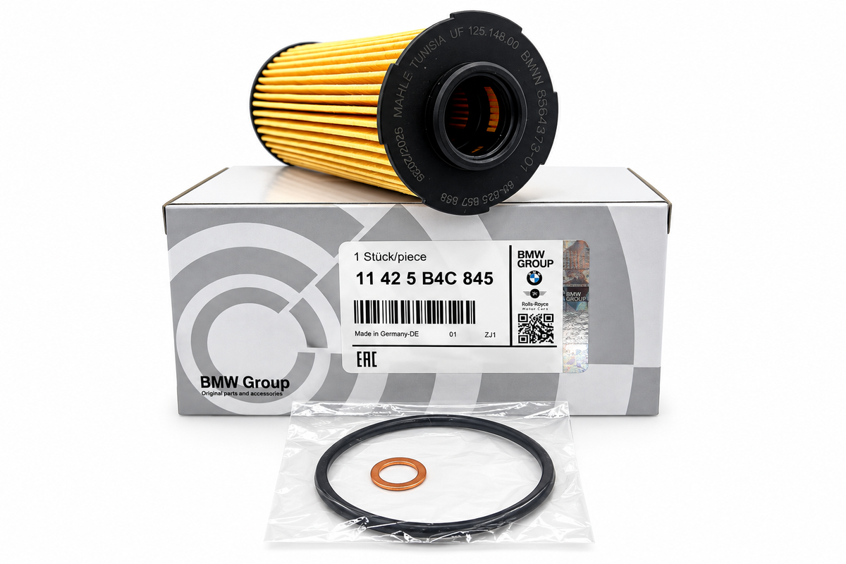 Kit Elemento de Filtragem de Óleo BMW Série 3, 4, 5, 6, 7, 8, X3, X4, X5, X6, X7, XM e Z4