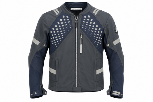 Jaqueta BMW Motorrad Aravis Masculina Blue Grey Tamanho 52
