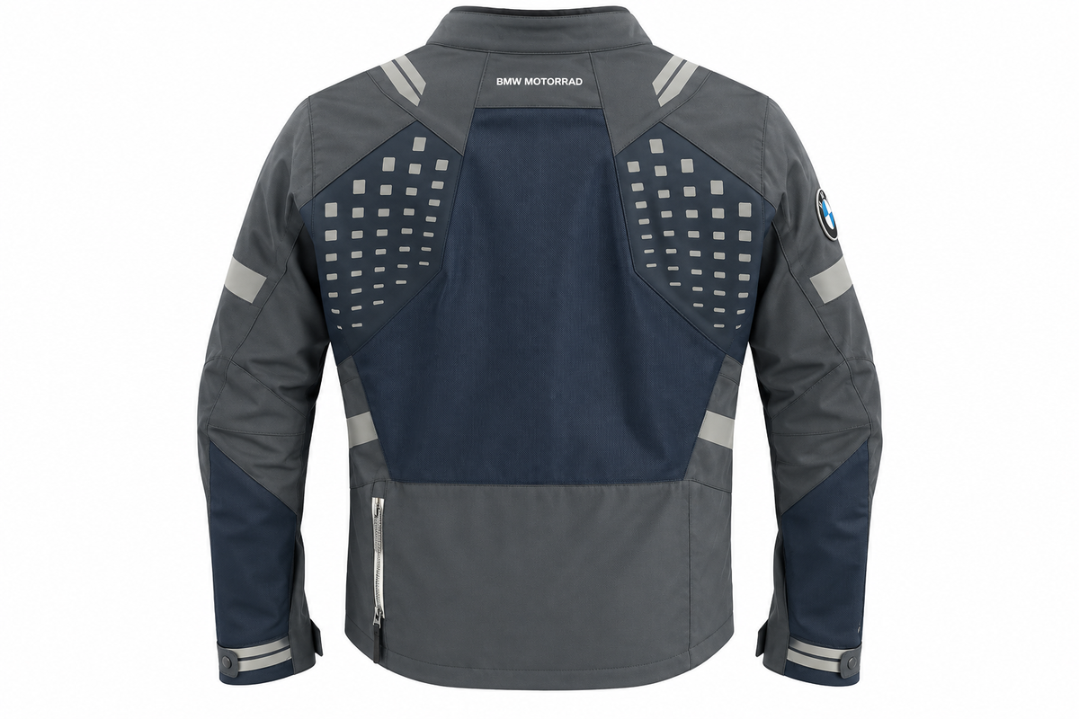 Jaqueta BMW Motorrad Aravis Masculina Blue Grey Tamanho 52