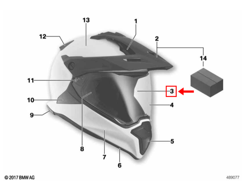 Viseira MOTORRAD Vidro Duplo GS