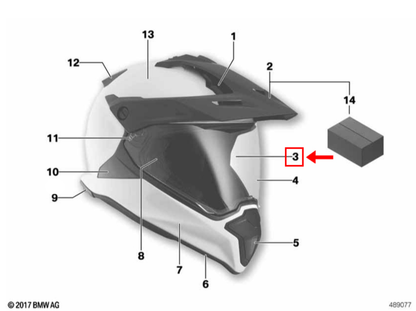 Viseira MOTORRAD Vidro Duplo GS