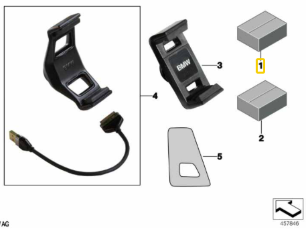 Kit Click & Drive BMW X1/ X3/ X4/ X5/ X6 N1 65902406734 — BMW